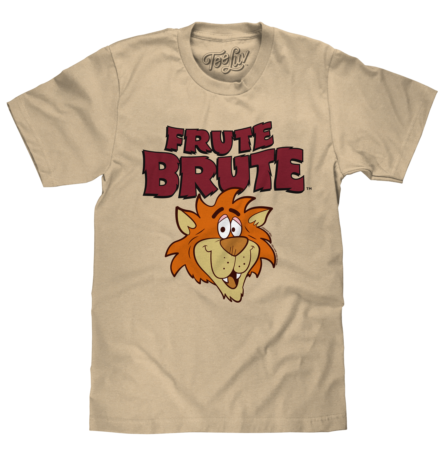 Frute Brute Cereal Retro 70s Cartoon Werewolf Mens T Shirt Officially Licensed Cream