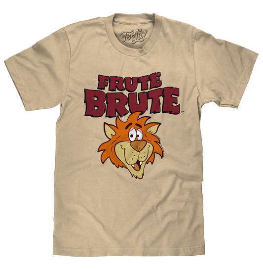 Frute Brute Cereal Retro 70s Cartoon Werewolf Mens T Shirt Officially Licensed Cream