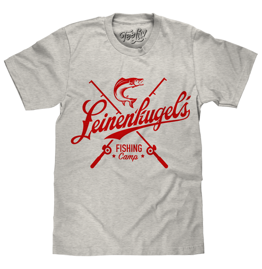 Leinenkugel's Fishing Camp Beer Logo Mens T Shirt Officially Licensed Ash Gray