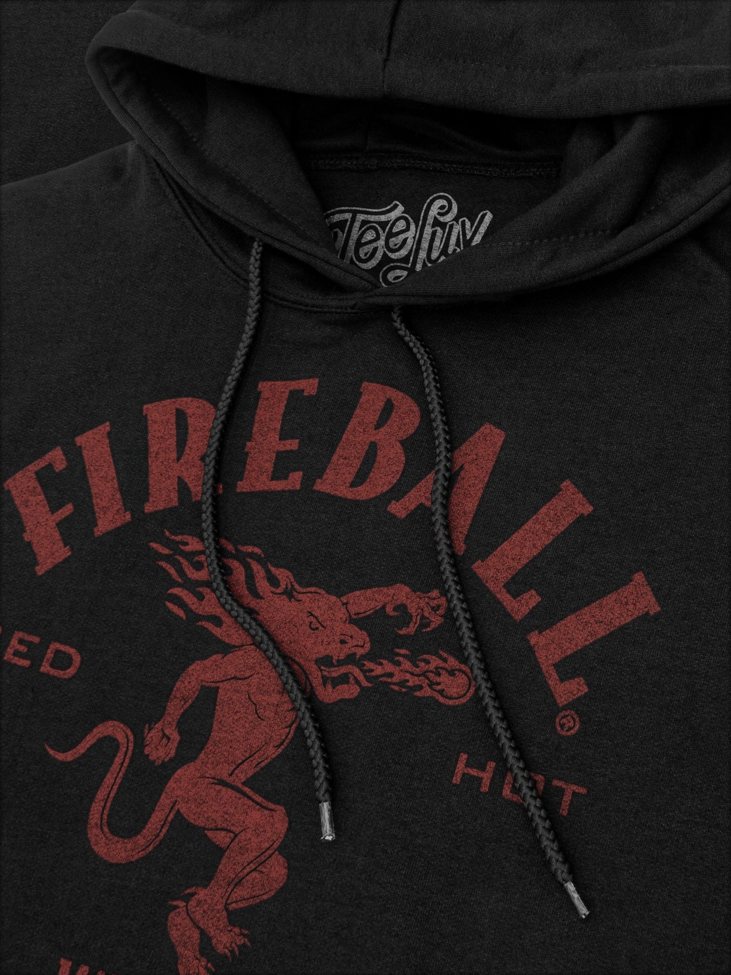 Fireball Whisky Dragon Hooded Sweatshirt Hoodie Officially Licensed - Black