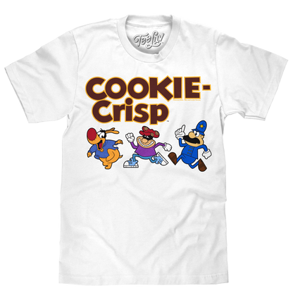 Cookie Crisp Cereal Mascot Mens T Shirt Officially Licensed White