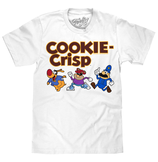 Cookie Crisp Cereal Mascot Mens T Shirt Officially Licensed White