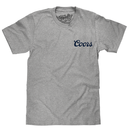 Coors Banquet Since 1873 Front and Back Print Mens T Shirt Officially Licensed Athletic Heather Gray