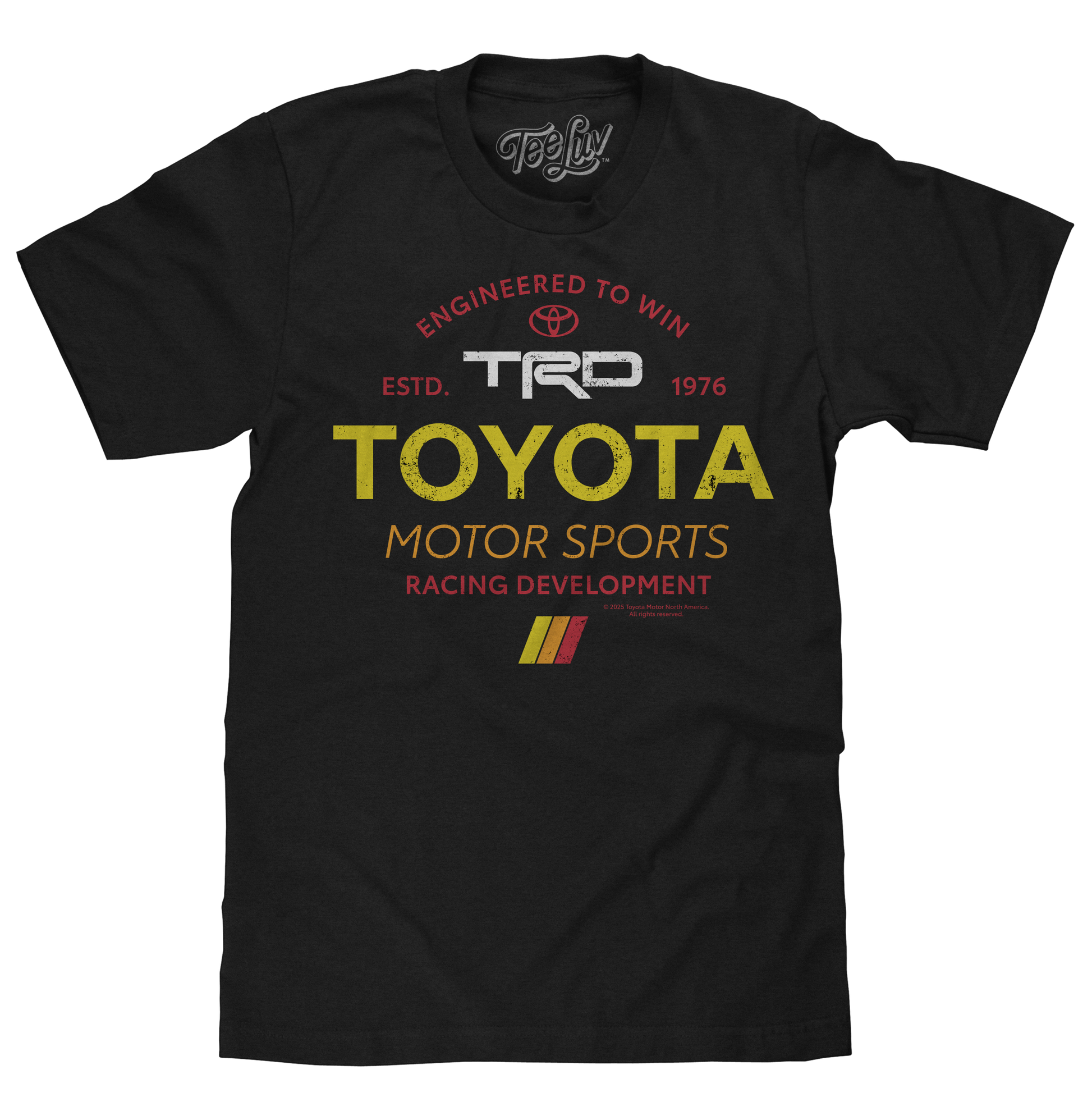 Toyota TRD Motor Sports Racing Development Mens T Shirt Officially Licensed Black