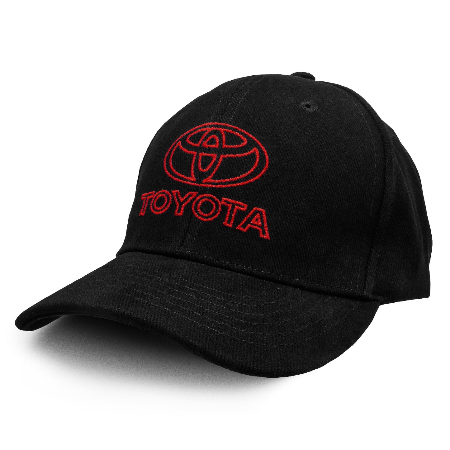 Toyota Oval Car Emblem Baseball Cap Hat Officially Licensed - Black