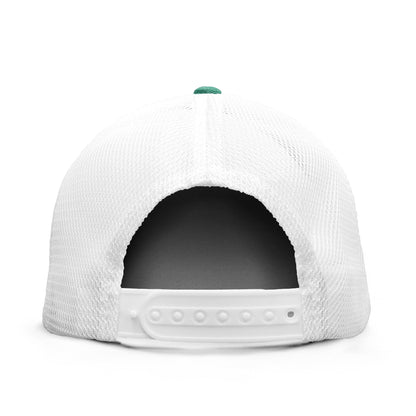 Toyota Car Emblem Mesh Back Baseball Hat Officially Licensed - Turquoise/White