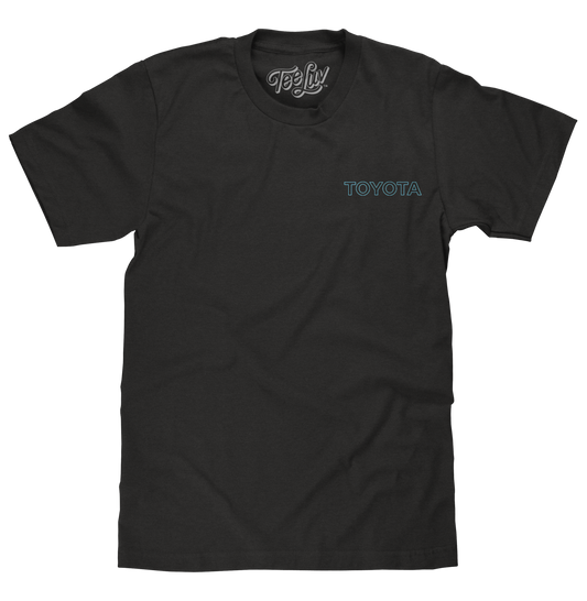 Toyota Supra Double Sided 80s Graphic Mens T Shirt Officially Licensed Black