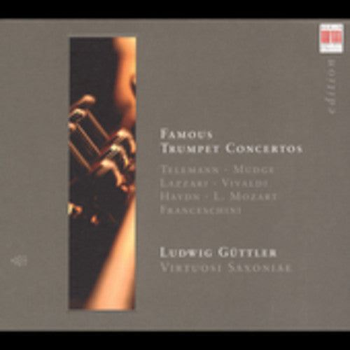 the album cover for Mudge/Telemann/Mozart/Francesc - Famous Trumpet Concertos