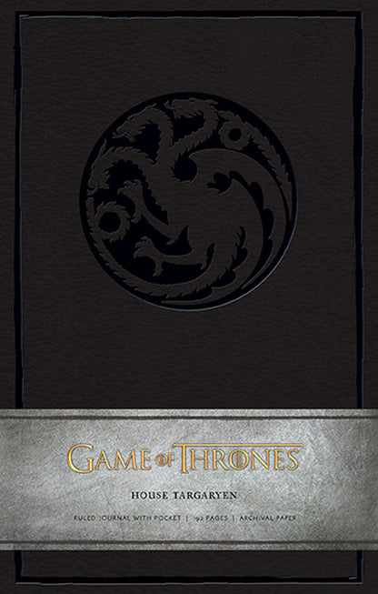 Game of Thrones: House Targaryen Hardcover Ruled Journal (Large)