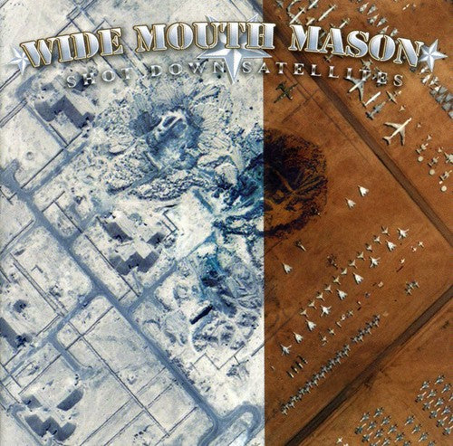 the album cover for Wide Mouth Mason - Shot Down Satellites