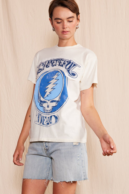 Grateful Dead Stella Blue Womens Tee Shirt White