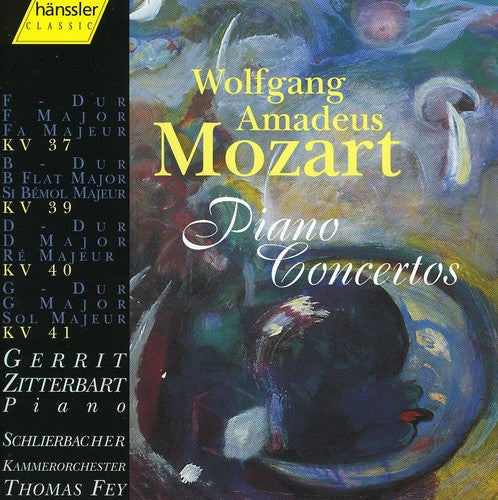 the album cover for W.A. Mozart - Piano Concertos 37 39 40 41