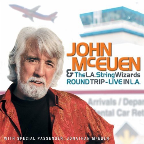 the album cover for John Mceuen & LA String Wizards - Round Trip: Live in L.A.