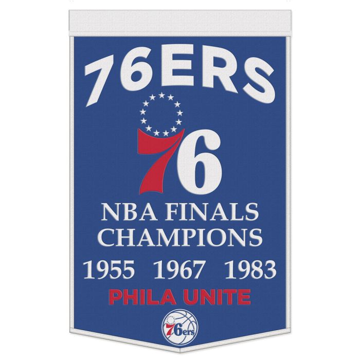 Philadelphia 76ers 24" x 38" Primary Wool Banner