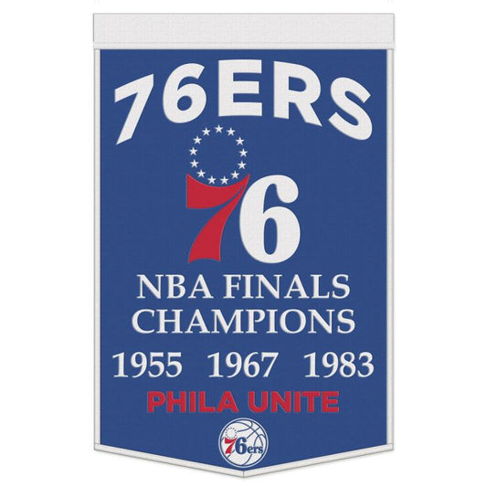 Philadelphia 76ers 24" x 38" Primary Wool Banner