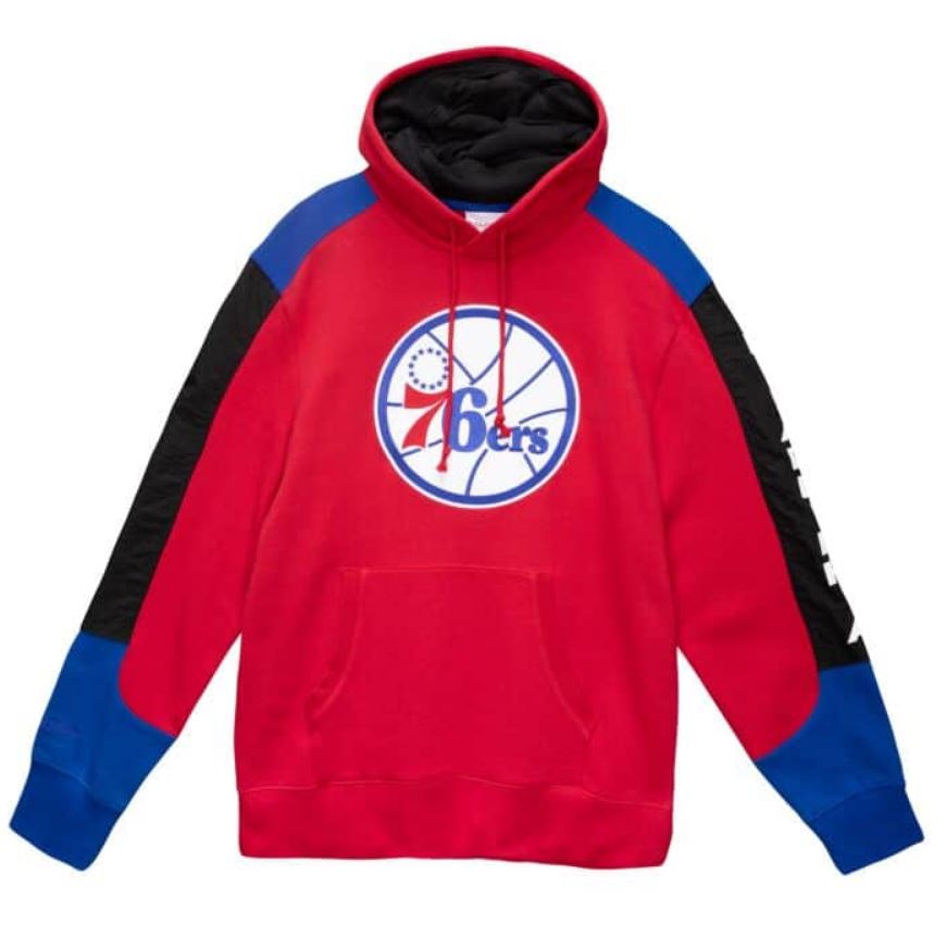 Philadelphia 76ers Mitchell & Ness Fusion Fleece Hoodie