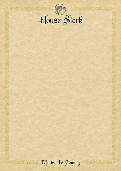 Game of Thrones: House Stark: Desktop Stationery Set (With Pen)