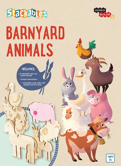 IncrediBuilds Jr.: Stackables: Barnyard Animals