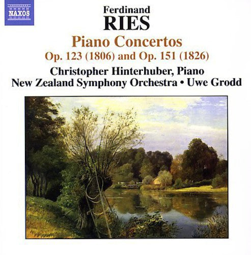 the album cover for Christopher Hinterhuber - Ries, F. : Con Pno-Vol. 1