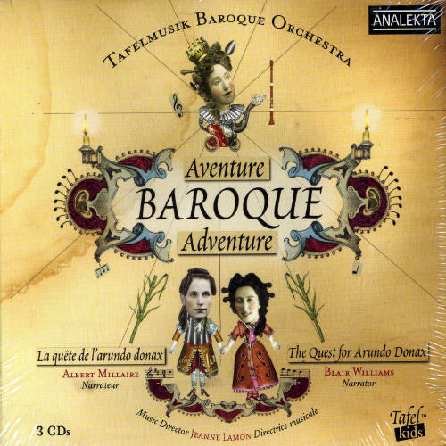 the album cover for Tafelmusik Baroque Orchestra - Baroque Adventure: The Quest for Arundo Donax