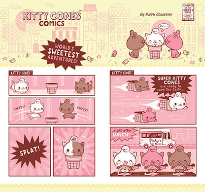 Kitty Cones Ruled Pocket Journal