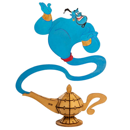 IncrediBuilds: Disney's Aladdin: Genie Book and 3D Wood Model