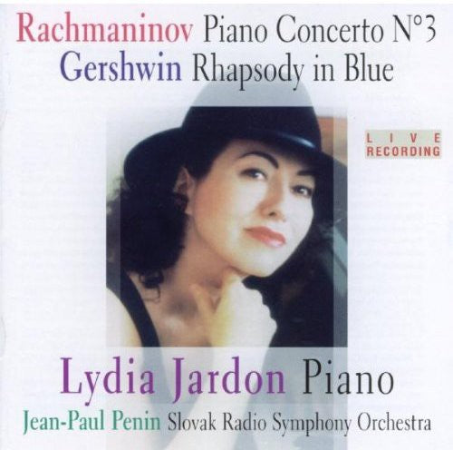 the album cover for Rachmaninoff/Gershwin - Piano Concerto / Rhapsody in Blue
