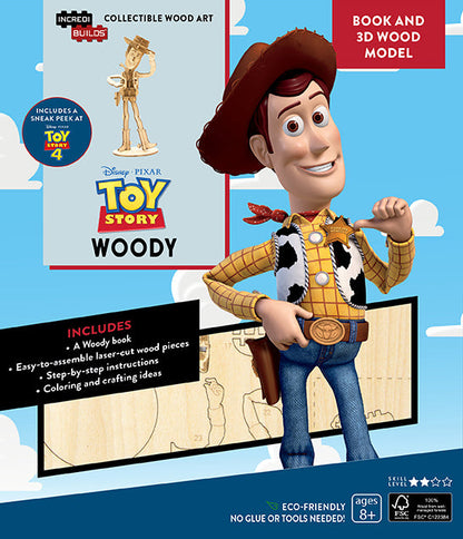 IncrediBuilds: Toy Story: Woody Book and 3D Wood Model