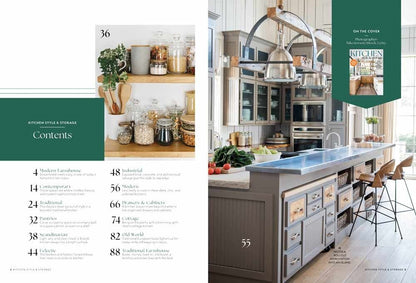 Kitchen Style & Storage - 101 Ideas, Get Organized, Cabinet & Drawer Solutions, Declutter, Carve Out Pantry Space, Floating Shelves, Style Points, Farmhouse, Traditional, Modern, Industrial & More!