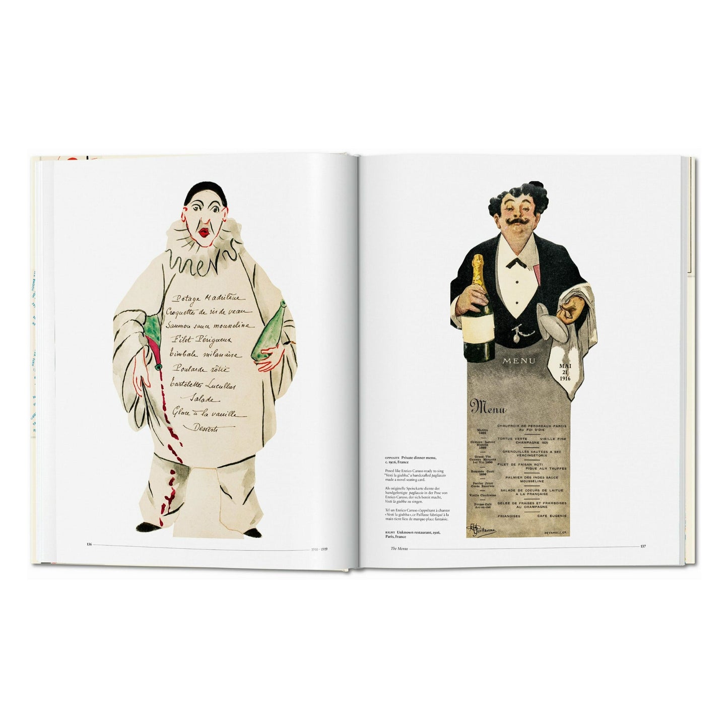 Menu Design in Europe (German, French, English) Book