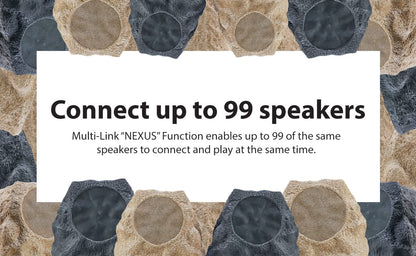 SoundPro Bluetooth Multi-Link Solar Rechargeable Wireless Rock Speaker