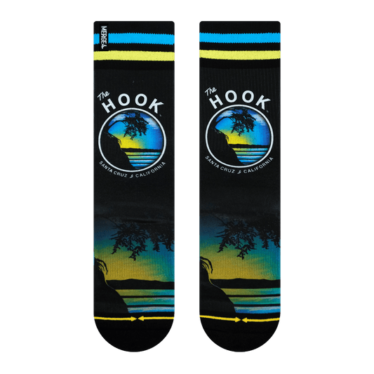 Slidertown The Hook Blue Sky Adult Crew Socks
