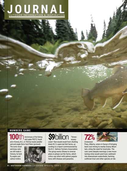 Outdoor Canada - Fishing Special 2025: Top New Tackle Guide, Hot Spots, Angler Utopia, The Great Forward-Facing Sonar Debate, Catching Canada's Northern Trophies Strategies, Gear, Trends & More!