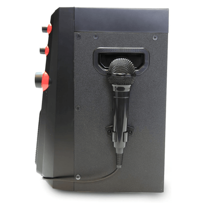 Emerson Portable Bluetooth Karaoke System with 7" LCD Display and Mic Input