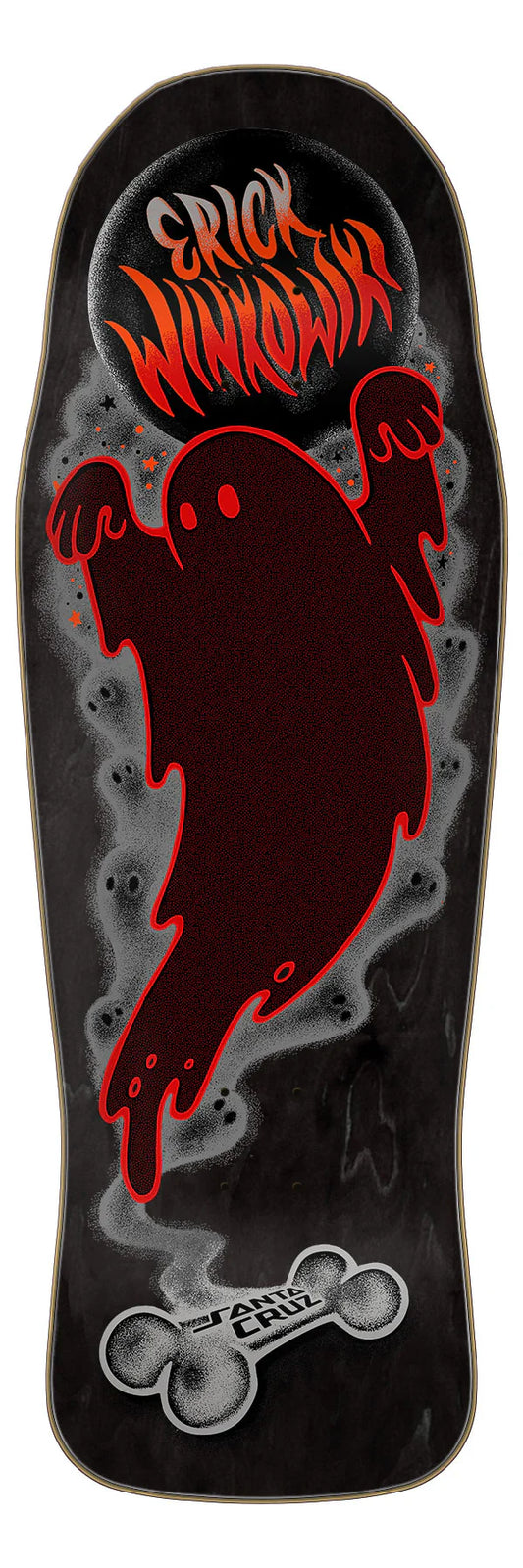 Santa Cruz Winkowski Ghost Shaped Skateboard Deck - 10.34ƒ?? Black