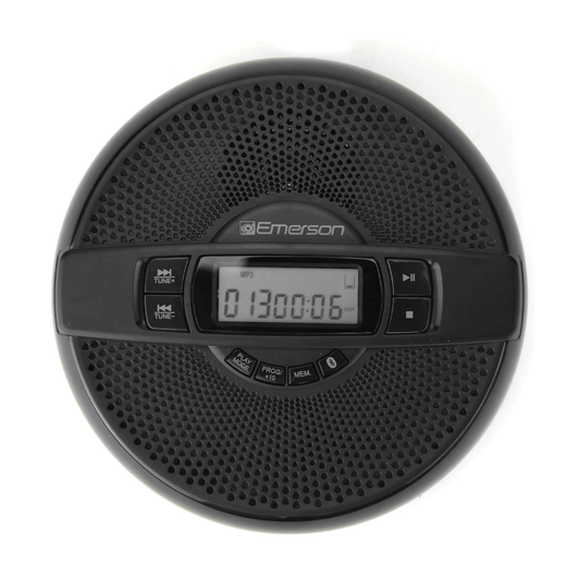 Emerson Portable Bluetooth CD Player w FM Radio, Speaker and Programmable Memory