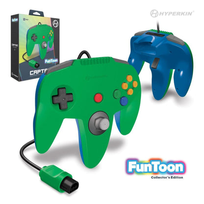 Hyperkin - N64 Controller Captain Premium: Hero Green - Hyperkin