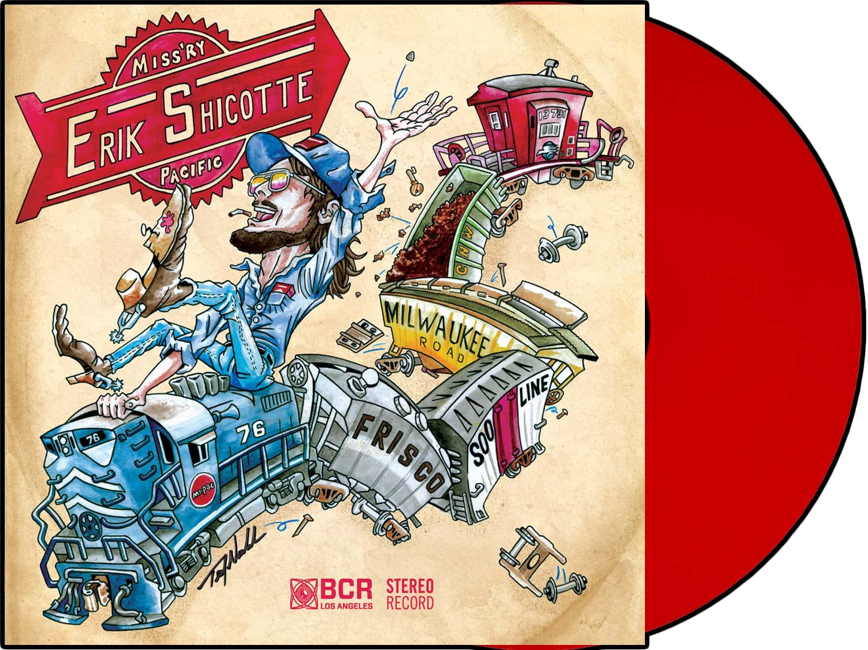 Erik Shicotte - Miss'ry Pacific [LP] Vinyl Record Album Cover