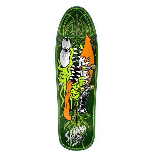 Santa Cruz Meek Green Pinstripe Slasher Deck - 9.23ƒ??