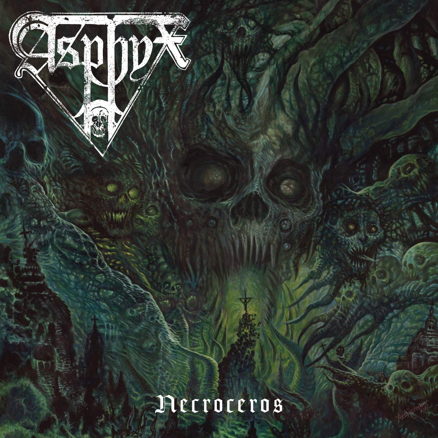 Asphyx - Necroceros [Import LP] Vinyl Record Album Cover