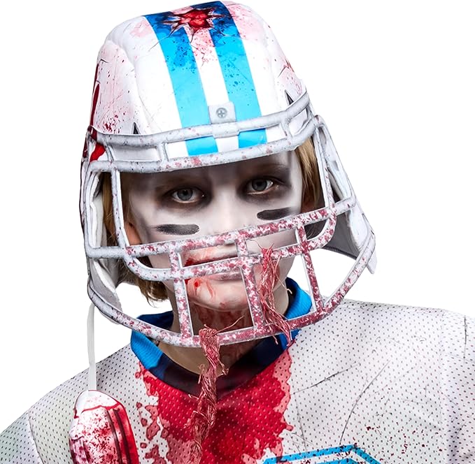 Zombie Football Player Boys Kids Youth Halloween Costume Cosplay