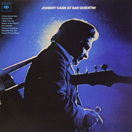 Johnny Cash (Colv) (Wht) (Fra) - At San Quentin: The Complete 1969 Concert [Colored Vinyl] Vinyl Record Album Cover