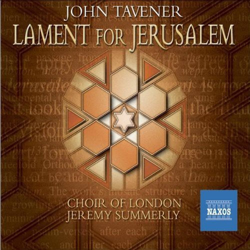 Tavener / Jones / Choir Of London / Summerly - Lament For Jerusalem - Music CD