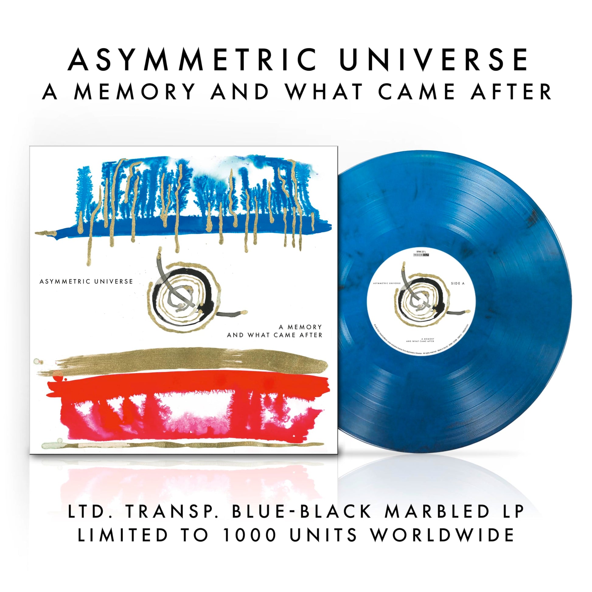 Asymmetric Universe - Memory & What Came After (Blk) (Blue) [Colored Vinyl] (Uk) Vinyl Record Album Cover