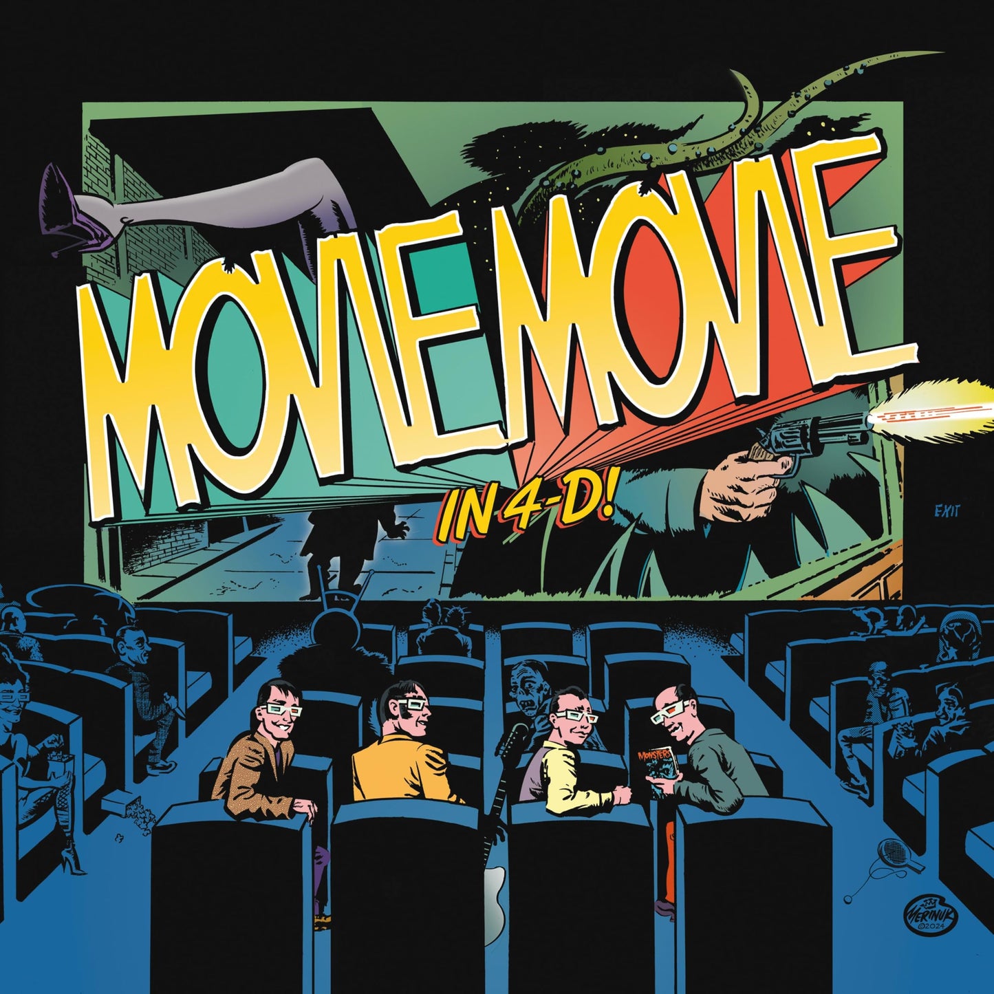 Movie Movie - In 4-D [LP] Vinyl Record Album Cover