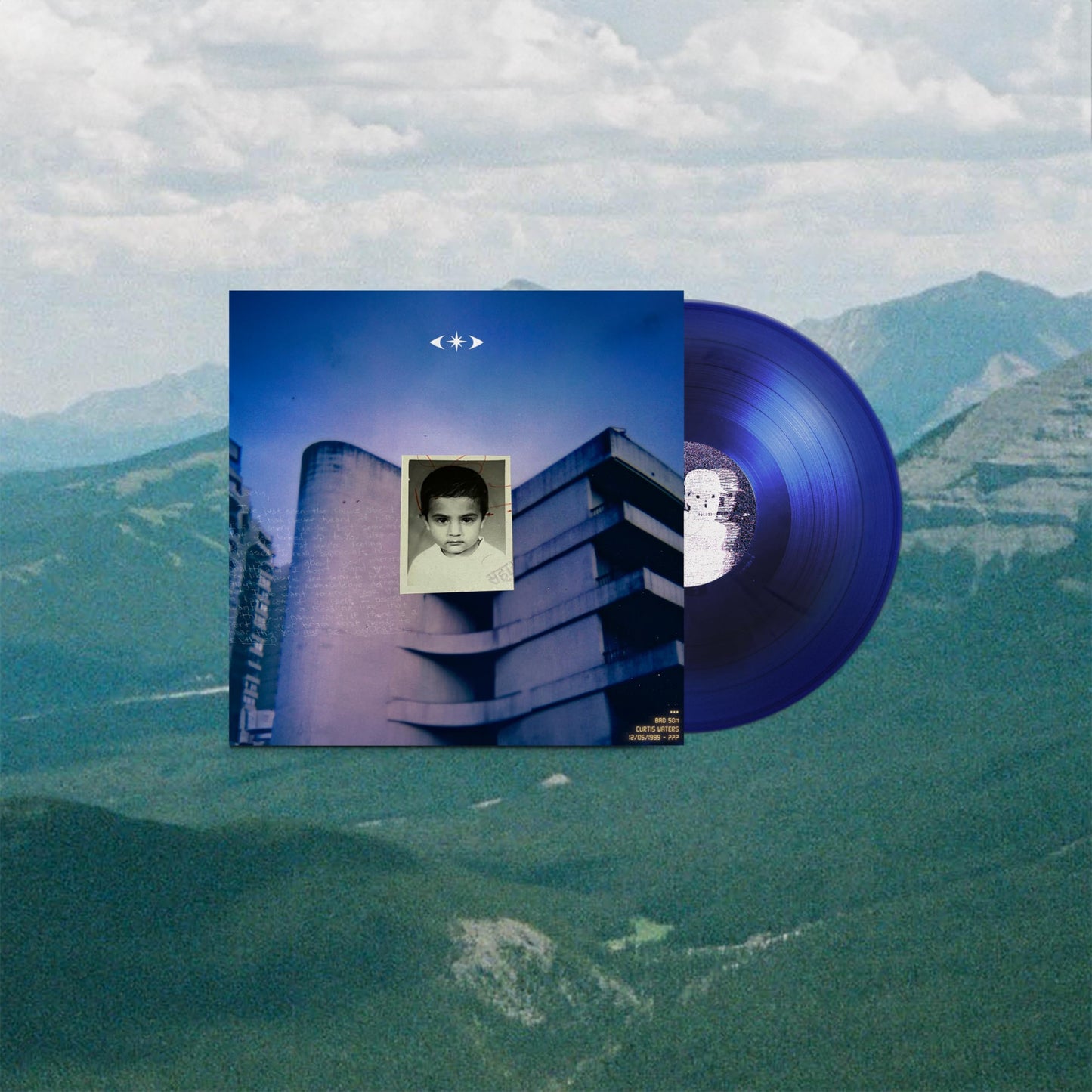 Curtis Waters - Bad Son (Blue) [Colored Vinyl] [Limited Edition] Vinyl Record Album Cover