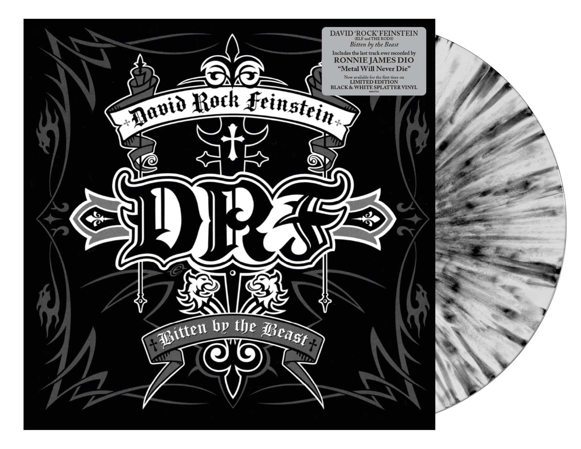 David Feinstein Rock - Bitten By The Beast (Blk) [Colored Vinyl] [Limited Edition] (Wht) Vinyl Record Album Cover
