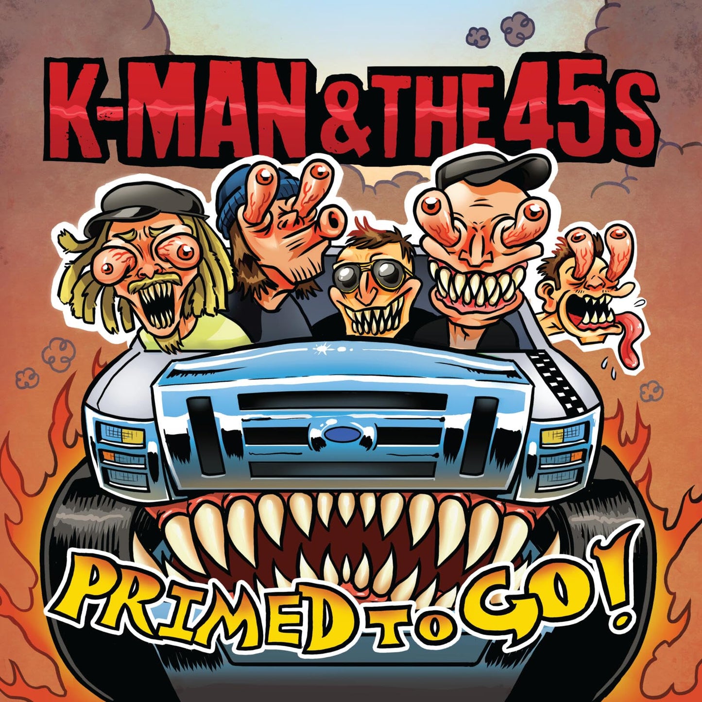 K-Man & The 45s - Primed To Go (Can) [LP] Vinyl Record Album Cover