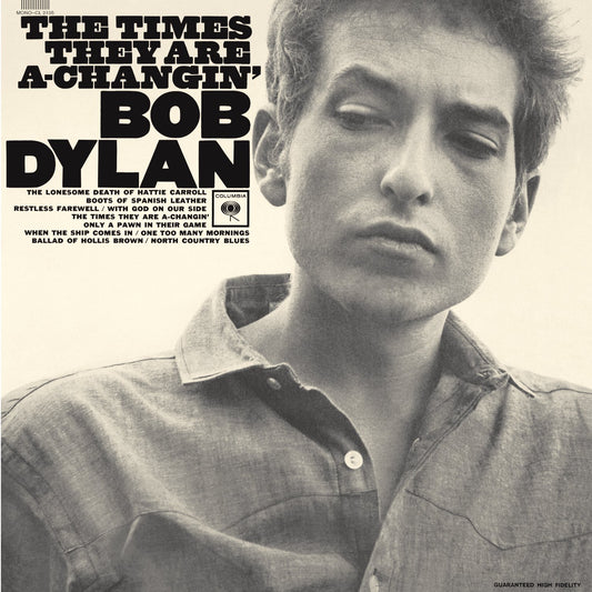 Bob Dylan - Times They Are A Changin [Clear Vinyl] [Limited Edition] (Fra) Vinyl Record Album Cover