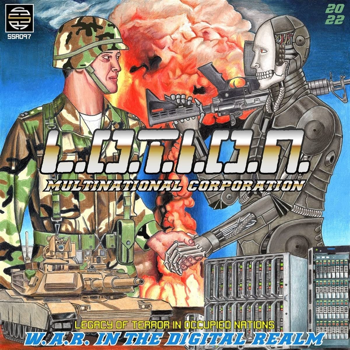 L.O.T.I.O.N. Multinational Corporation - W.A.R. In The Digital Realm (Can) [LP] Vinyl Record Album Cover